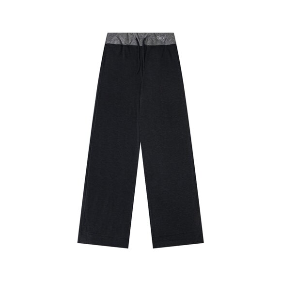 Alo Yoga Drawstring Wide-Leg Pants Black
